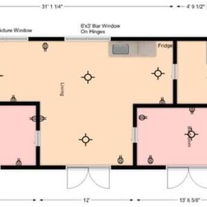 40x16ft 2BDR Container
